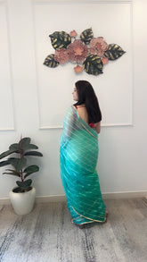 Peacock organza saree - kasumi.in
